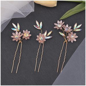 Pinces à cheveux strass fleur bâton baguettes chinoises épingle Vintage pour mariage Cosplay fête danse