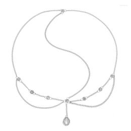 Pinces à cheveux strass pendentif femmes bandeau mariage mariée romantique chaînes bijoux goutte cristal gland coiffure Feminina