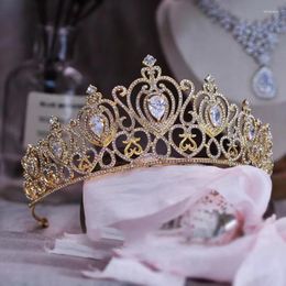 Pinces à cheveux couronne romantique femmes accessoires coiffure de mariage bijoux de fiançailles coeur forme diadème princesse diadèmes cadeau de fête