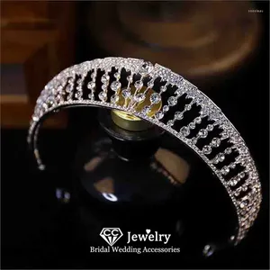 Coix de cheveux Shining Crown Accessoires de mariage Femmes Bande de cheveux Bijoux de fiançailles Robe nuptiale Crystal Bands Luxury Couronnes Hg296