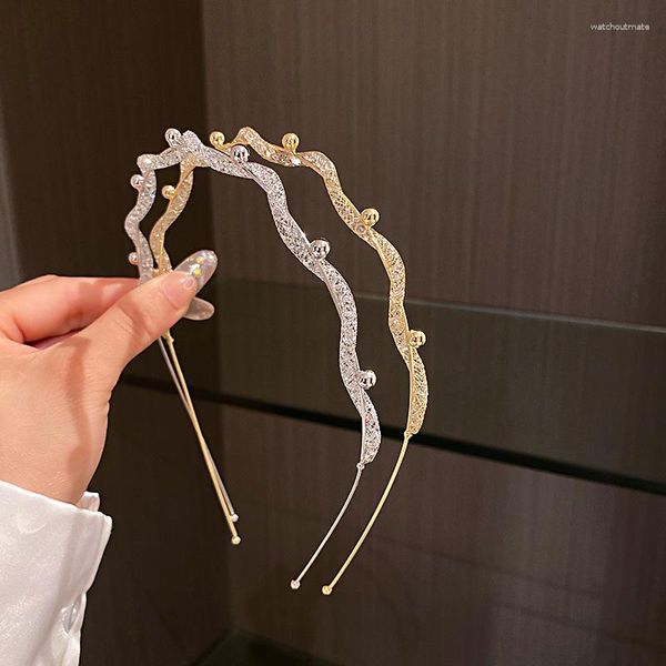 Pinzas para el cabello para mujer, diadema de cristal con incrustaciones de moda brillante, diadema a la moda para niña, accesorios para el cabello a presión, gota