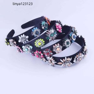 Haarspeldjes Shourouk Mode Overdreven Kwastje Strass Bloem Hoofdband Voor Vrouwen Hoepel Gift Bruids Bruiloft Accessorie 227