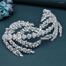 Clips para el cabello para mujer, Tiara nupcial de Color plateado, diadema con diamantes de imitación, accesorios de boda, tocados para desfile de novia