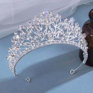 Haarclips Silver Color Crystal Tiaras en Crowns Rhinestone Prom Diadeem Bridal Wedding Accessories Sieraden Kroon voor vrouwen Bruid Gift