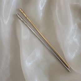 Pinzas para el cabello Pin de palabra de metal simple Placa de temperamento artístico irregular Horquilla de bola