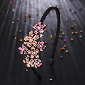 Clips de cheveux simples fines fleurs de bordure tête porte le bandeau de luxe pour les femmes en épingle à cheveux non girou