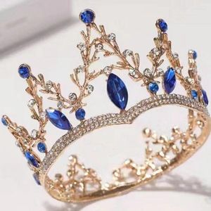Haarclips sprankelende zinklegering rond kroon voor kinderen met ingelegde diamanten kleine tiara ideale prinses POS en feesten