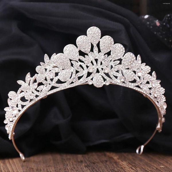 Clips de cheveux Tiaras et couronnes de la mariée Bijoux de mariage Luxury Luxury Princesse diadem Femme Bandle Bandeaux de fête d'anniversaire