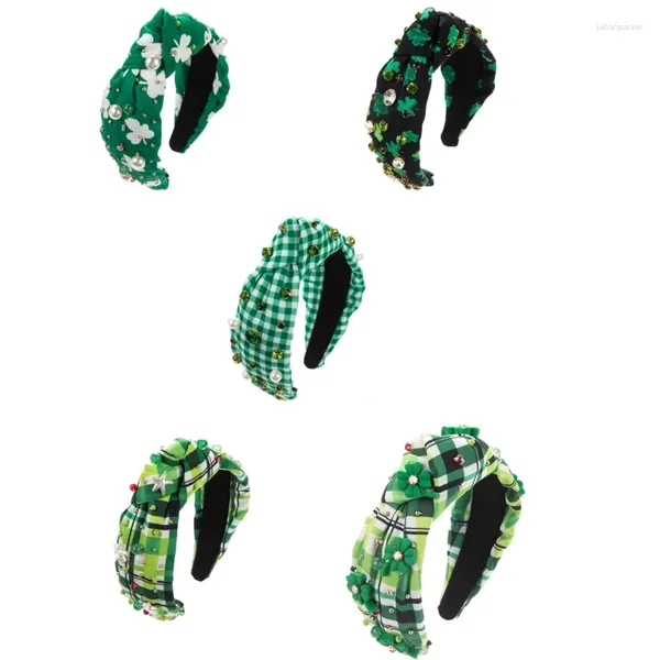 Pinces à cheveux StPatricks, bandeau à nœud de fête pour adultes, Festival, perceuse en verre, bandeau de cheveux, décors de coiffure de carnaval