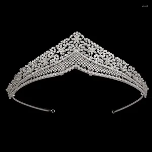 Haarspeldjes Tiara's En Kroon HADIYANA Dames Zirkonia Met Een Hoge Esthetische Waarde Bruiloft Verloving Bruids BCY6021 Hoofdband