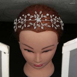 Pinces à cheveux diadèmes et couronnes HADIYANA roman à la mode Zircon Design accessoires de mariage Simple élégant pour les femmes BC4982 Accesorios Mujer