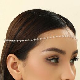 Clips de cabello TODOROVA BOHO Cadena de cabeza de diadema de cristal para mujeres Caderas de novia de novia Accesorios de joyería de joyería