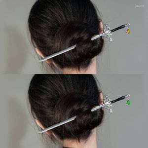 Pinces à cheveux jouet épée forme bâton bijoux Style chinois bâtons simples pour les femmes bricolage coiffure conception outils accessoire goutte