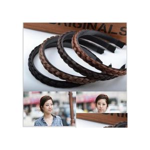 Haarclips TS0343 Zuid -Korea Geïmporteerde sieraden Wig Twist Braid Belt Tandhoepkop