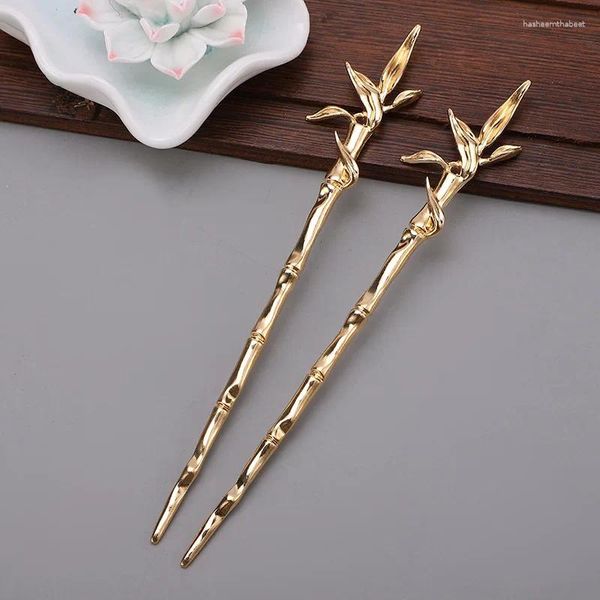 Clips de cheveux vintage bambou bâtons en métal chinois en épingle à cheveux pour femmes baguettes de mode accessoires de casseurs bijoux