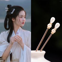 Clips de cheveux vintage chinois épingles à cheveux coiffures femmes perles en métal fourchette baguettes clip féminine filles accessoires de bijoux