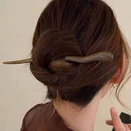 Haarspeldjes Vintage Handgemaakte Houten Sandelhout Stokken Voor Vrouwen Chinese Haarspeld Bruiloft Accessoires Minimalisme Sieraden Cadeau