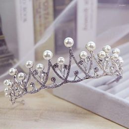 Haarspeldjes Waterdrop Tiara Bruiloft Sieraden Accessoires Dames Kunstmatige Strass Parel Feest Prinses Elf