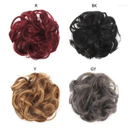 Clips de cheveux Srunchies ondulés pour les filles grandes chignons de clip de griffe de chignon de griffe synthétique