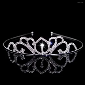 Pinzas para el cabello, accesorios de boda, diamantes, corona para niños, princesa, cumpleaños, diamantes de imitación, exquisita Tiara para banquete, venta al por mayor