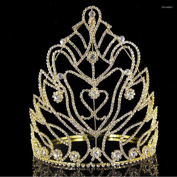 Pinces à cheveux, accessoires de mariage, grand diadème de mariée, couronne de beauté