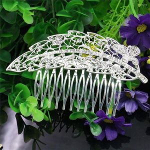 Pinces à cheveux de mariage, épingle à cheveux en feuille de cristal, peigne, bijoux brillants de fête à la mode, accessoires de décoration pour femmes et filles, cadeaux