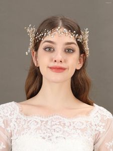 Pinces à cheveux de mariage faites à la main en cristal strass fleur bandeau accessoires de mariée pour les femmes