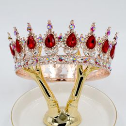 Haarclips Wedding Tiara Zirkon Verjaardag Kroon Sieraden voor vrouwen Diadeem Crystal Bridal Luxury 2023 Hoofdband sieraden Gift