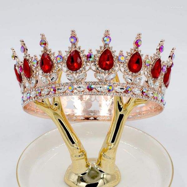 Pinzas para el cabello Tiara de boda Zircon cumpleaños cabeza corona joyería para mujer diadema cristal nupcial lujo 2023 diadema joyería regalo