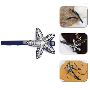 Pinces à cheveux bien faites épingles à cheveux étoile à cinq branches et strass filles accessoires mignon barrette de bal acétate