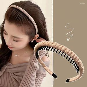 Haarclips WLP 2024 Creatieve Non-Slip Combs Hoofdbanden voor vrouwen Wash Face Make-Up Sport Tanded Elastic Band Accessoires Sieraden