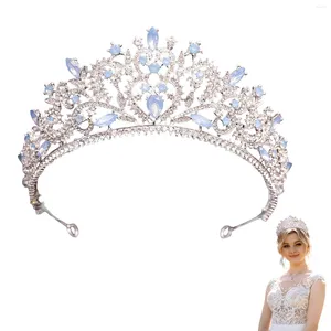 Clips de cheveux Femme Couronne Baroque Heavure de mariage Tempérament de mariage Simple Sparkling pour la tête de demoiselle d'honneur décor