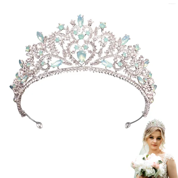 Clips de cheveux Femme Couronne baroque Heathing Temperament de mariage Simple Sparkling For Robe Robe Hairstyle Making Tool