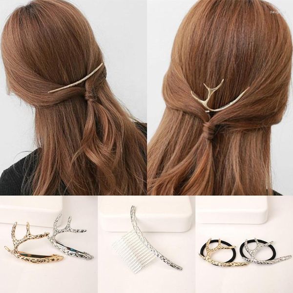 Clips de cabello Mujer chicas de navidad askes askers barrette retro luna radian peine clip tocado joyas de boda accesorios de regalos