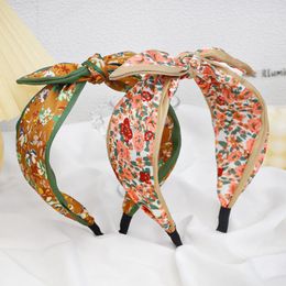 Pinces À Cheveux Femmes Polka Dots Floral Bandeaux Mode Bowknot Lettres Impression Numérique Cerceau Été Multicolore Bandeaux Barrettes Hono22