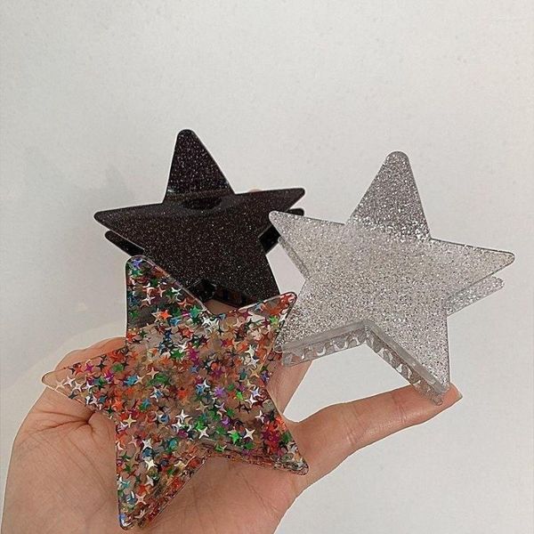 Pinzas para el cabello Y2K Star Acetato Garra Corea Clip grande Accesorios lindos Kawaii para niñas