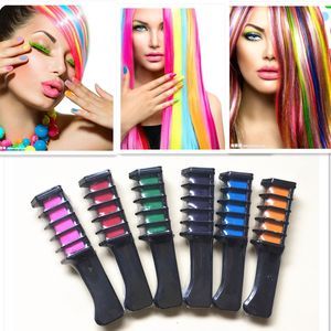 Cheveux Couleur Craie Temporaire Cheveux Couleur Peigne Doux Pastels Salon Jetable DIY Cheveux Styling Outil 100 pcs