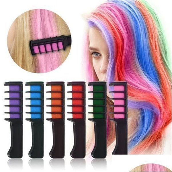 Couleurs de cheveux couleurs instantanées combinaison temporaire craie jetable cosplay cosplay Style tool gouth de livraison produits de soins outils de style dhcxh