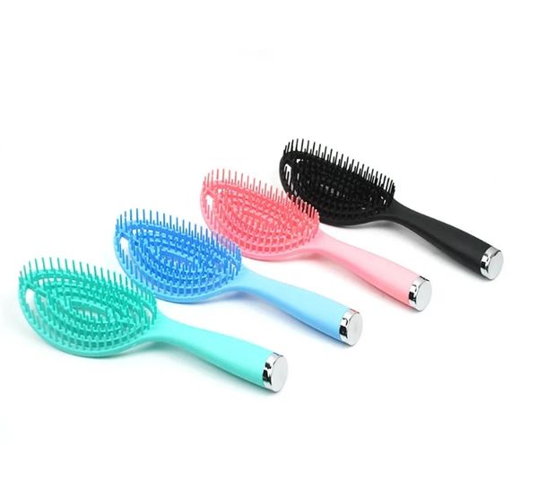 Cheveux peigne de coiffure Care Masage Brousse de cheveux brosse à coiffure humide démêler les peignes démêlant la brosse à cheveux Femmes Salon Hairdressing Styling Tools