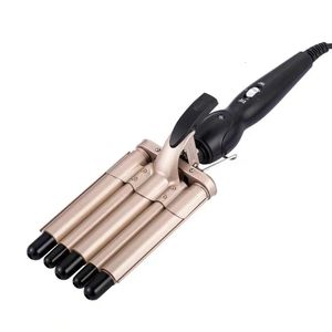 Hair Curler Ringle Wave Curling Tool Electric Ironing Ferro Curl Wavy Roller Roll Proimping Waver Fir Curly Corrugry Croile 240425