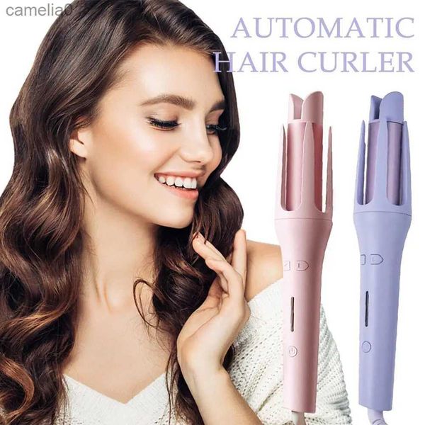 Currulers lisseurs 32 mm Curler à cheveux automatique pour les femmes Tourmaline Ceramic Curling Iron Rotation Rotation Auto Rotary Fast chauffage Stylingl231222