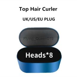 Bigoudis Lisseurs 8 têtes Bigoudi Appareil de coiffure multifonction Fer à friser automatique pour cheveux normaux UE/UK/US avec boîte-cadeau HKD230918