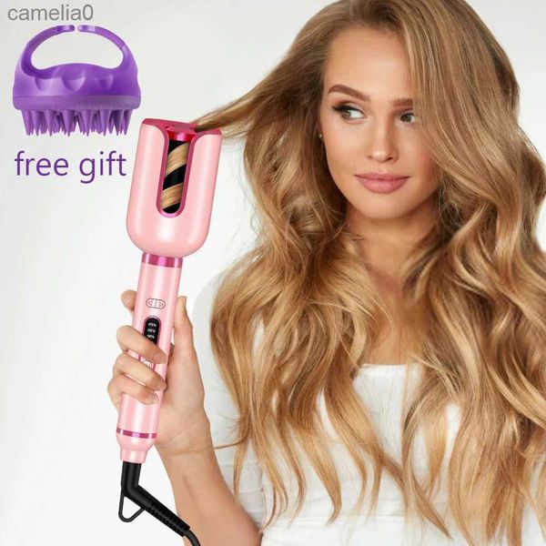 Aprendizadores de rizadores de cabello Arrillos de cabello Automóviles Cerámica automática Automática 1 pulgada Curlador de cabello giratorio ondas Antig Tangle Waver Slotl2312222