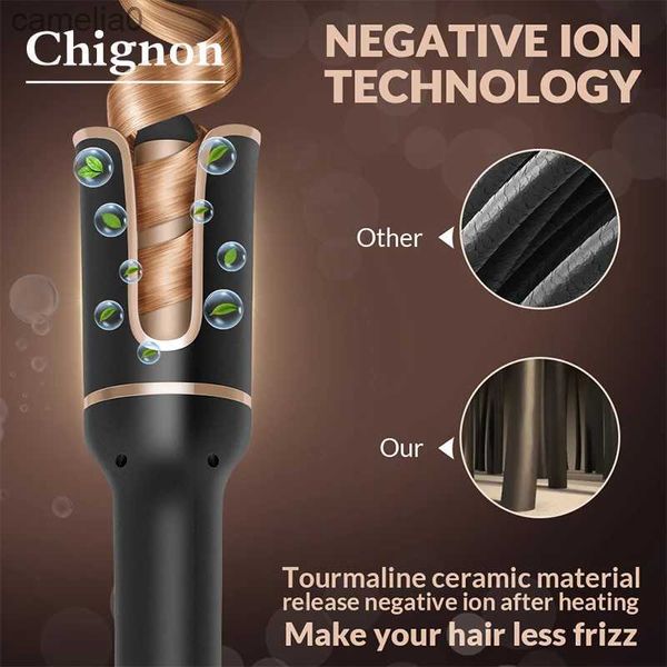 Ardores de rizadores de cabello Automáticamente rizador de cabello Looper automático ondulada ondulada Herramienta Herramienta Wave Roll Ferro Ringlet Bucle Roller Electric Curly Waver Ironl23122