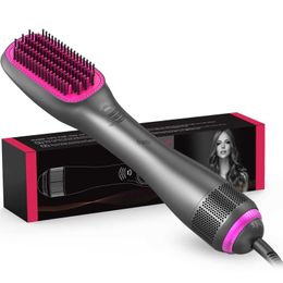 Haar krullen strekken nieuwe 3-in-1 hete luchtkam Hairdressing Elektrische blaas Perm Fast Curling Stick H240415 X8S6