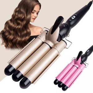 Bigoudis Lisseurs Fer à friser professionnel Outil de coiffure Sèche-cheveux Ménage Céramique Bigoudi Fer à friser Style Waver Outil Fer Baguette Spin T220916