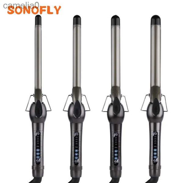 Currulers lisser les lisseurs sonofly coiffure professionnelle Ceramics Curling Iron Fast chauffage à un seul tube 170-230 Wand Waver Fashion Styling Tools VG-060L231222
