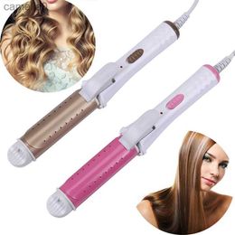 Les curracles de cheveux lisseurs deux dans un curling électrique tournois tourmaline curler curling curling litrefening à double usage coiffure lisseur style tooll231222