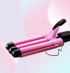 Fer à friser les cheveux professionnel Triple baril bigoudi vague Waver outils de coiffure mode Styler baguette 2202117912316