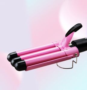 Cabello Curling Iron Professional Triple Barrel Rice Waver Herramientas de estilización de estilo Wand 2202114136985